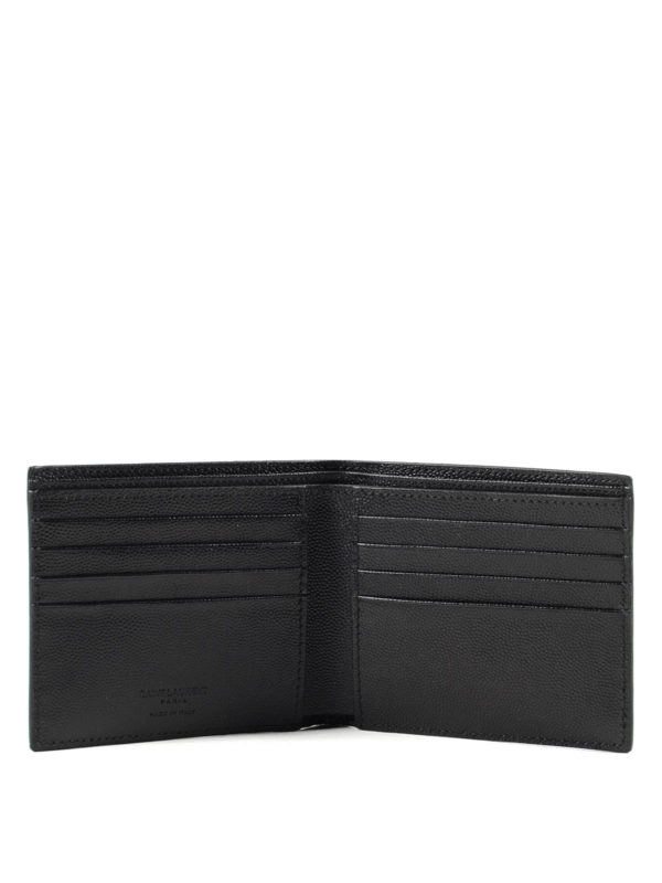 SAINT LAURENT buy online Leather wallet with logo lettering