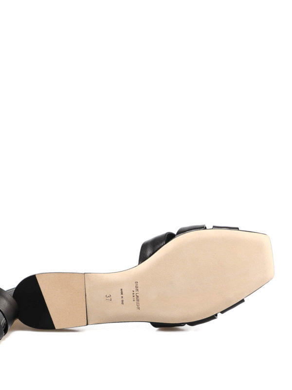 SAINT LAURENT buy online Square toe leather sandals
