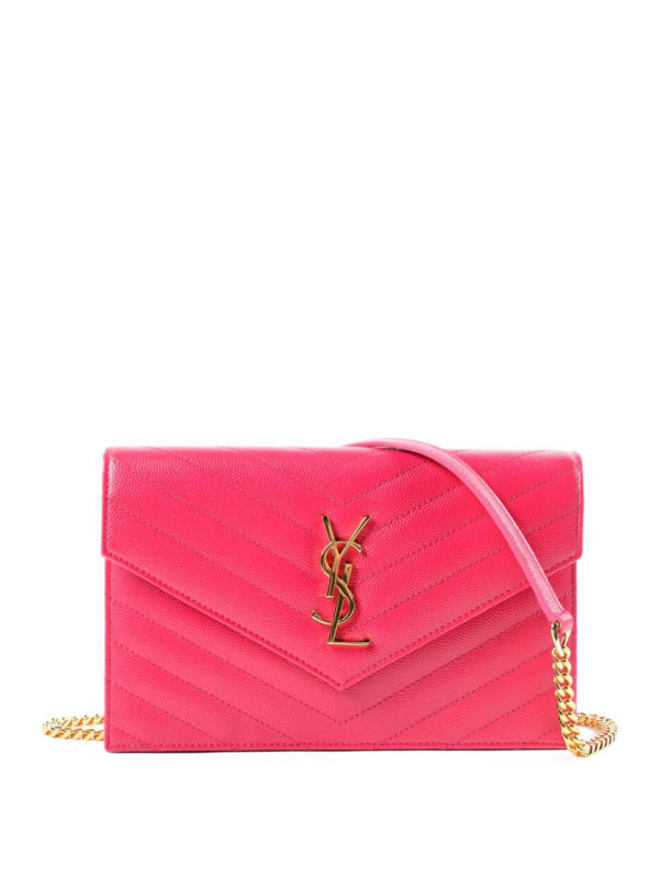 SAINT LAURENT: cross body bags - Monogram envelope crossbody