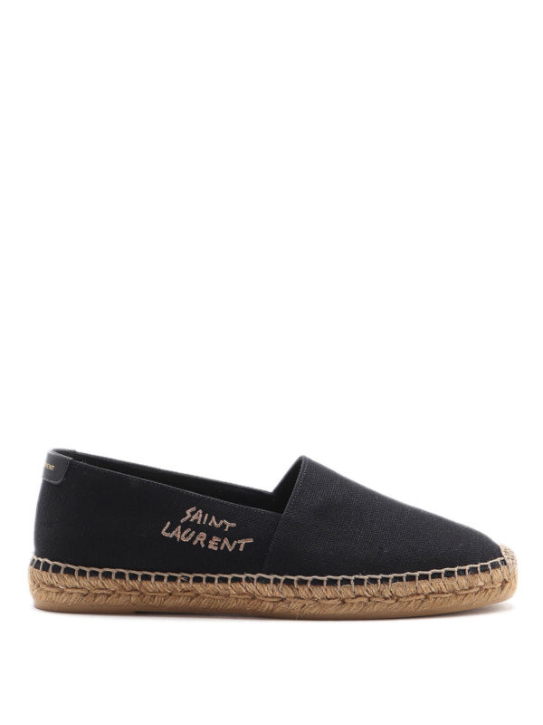 SAINT LAURENT: espadrilles - Logo embroidery espadrilles