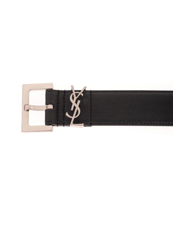 SAINT LAURENT: belts online - YSL belt in black
