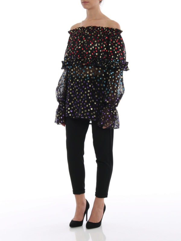 SAINT LAURENT: Blusen online - Bluse - Schwarz