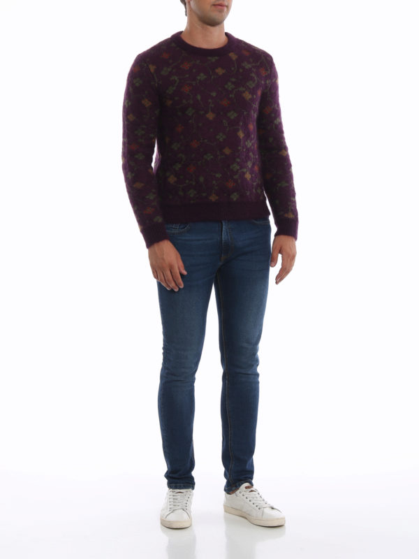 Saint Laurent Rundhalspullover Bunt Bunt 526060YA2SO5465