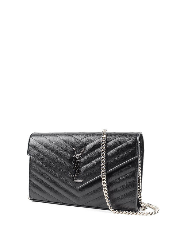 SAINT LAURENT: cross body bags online - Monogram bag with chain