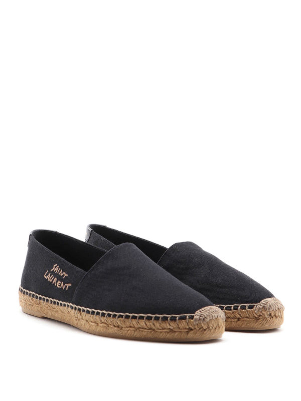 SAINT LAURENT: espadrilles online - Logo embroidery espadrilles