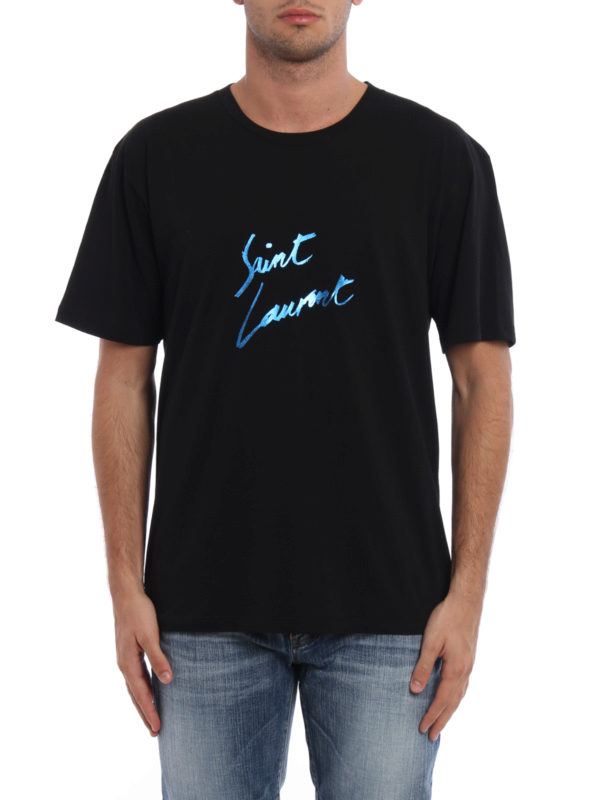 SAINT LAURENT: T-shirts online - T-Shirt - Schwarz