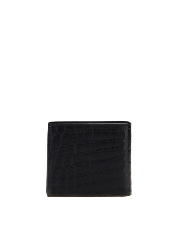 SAINT LAURENT: wallets & purses online - Croco print wallet