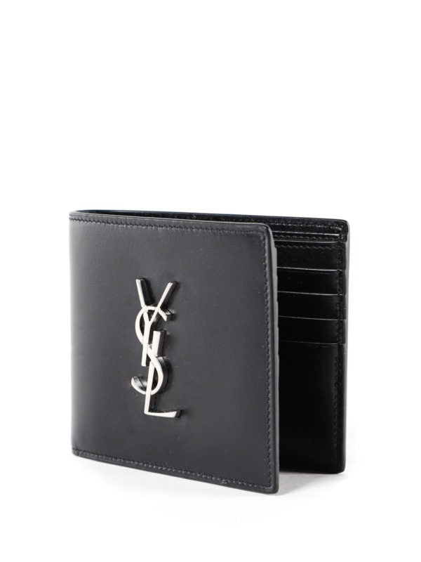 SAINT LAURENT: wallets & purses online - East/West leather bifold wallet
