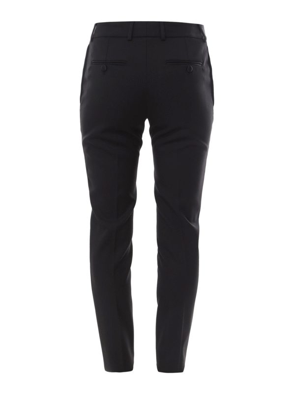 SAINT LAURENT PARIS: Tailored & Formal trousers online - Grain de poudre wool trousers