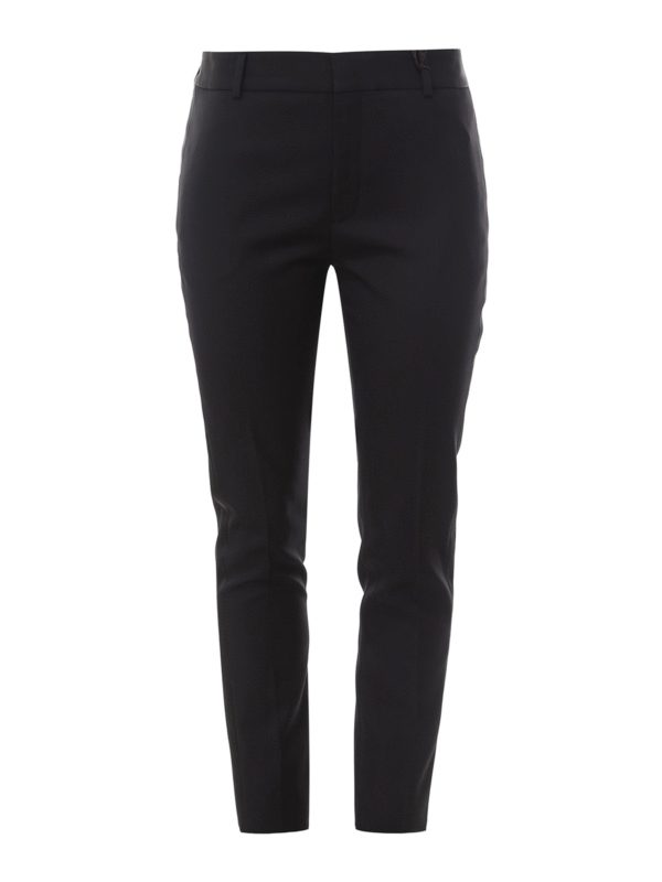 SAINT LAURENT PARIS: Tailored & Formal trousers - Grain de poudre wool trousers