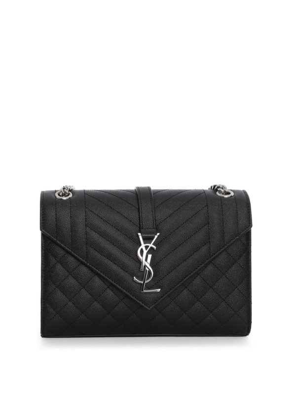 SAINT LAURENT: shoulder bags - Monogram leather shoulder bag