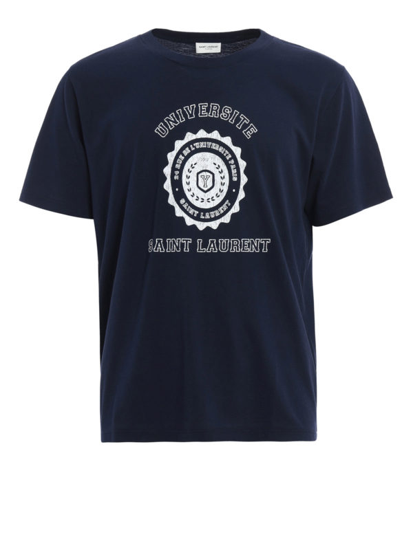 SAINT LAURENT: T-shirts - T-Shirt - Sl Université
