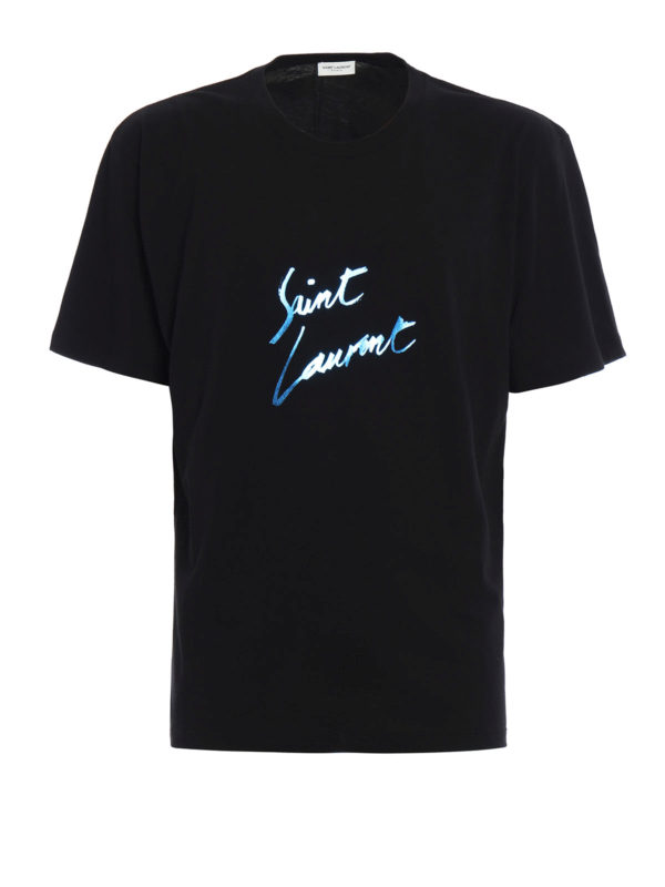 SAINT LAURENT: T-shirts - T-Shirt - Schwarz