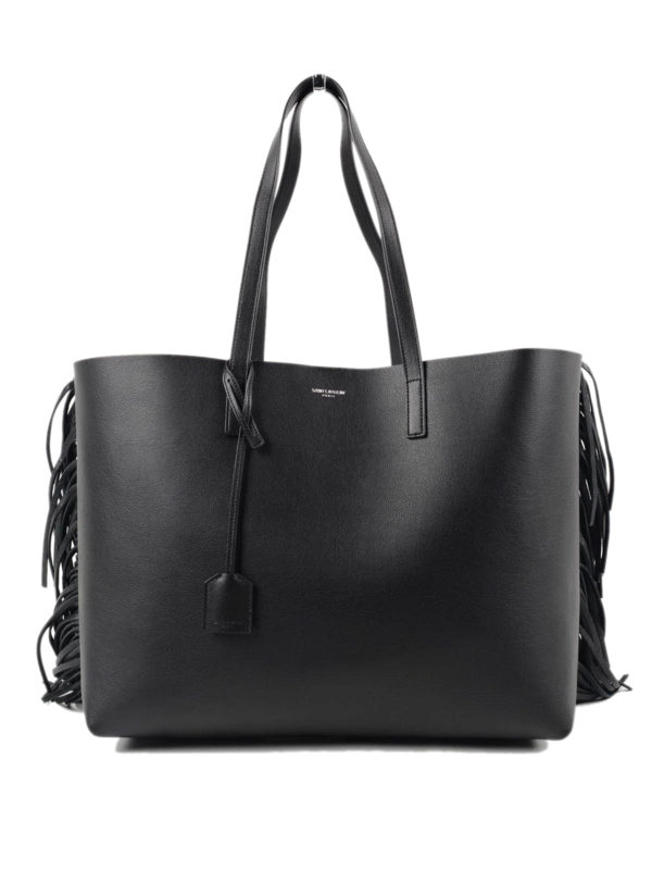 SAINT LAURENT: totes bags - Fringe leather tote
