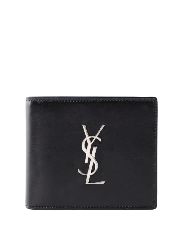 SAINT LAURENT: wallets & purses - East/West leather bifold wallet