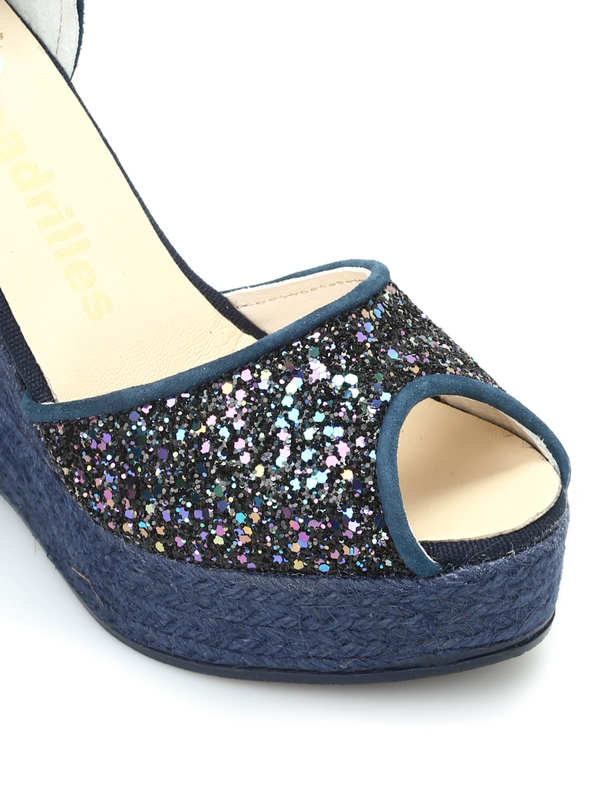 Salsa glitter wedges shop online: Espadrilles