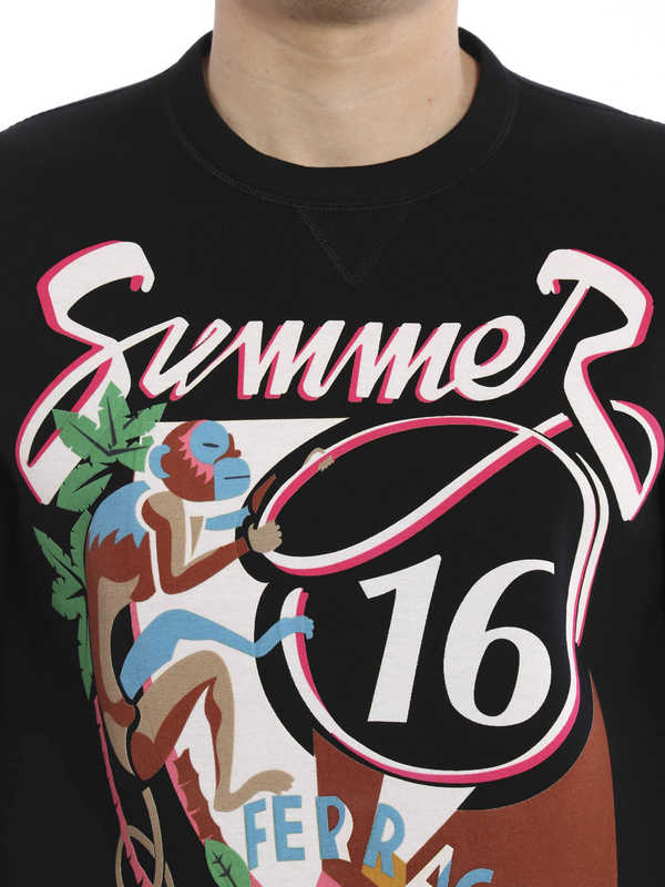 SALVATORE FERRAGAMO buy online Printed viscose sweatshirt