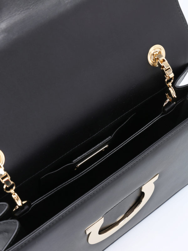 Ferragamo Thalia leather cross body bag - Black|21G671675454