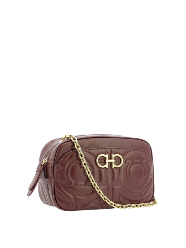 SALVATORE FERRAGAMO: cross body bags online - Gancini quilted camera bag
