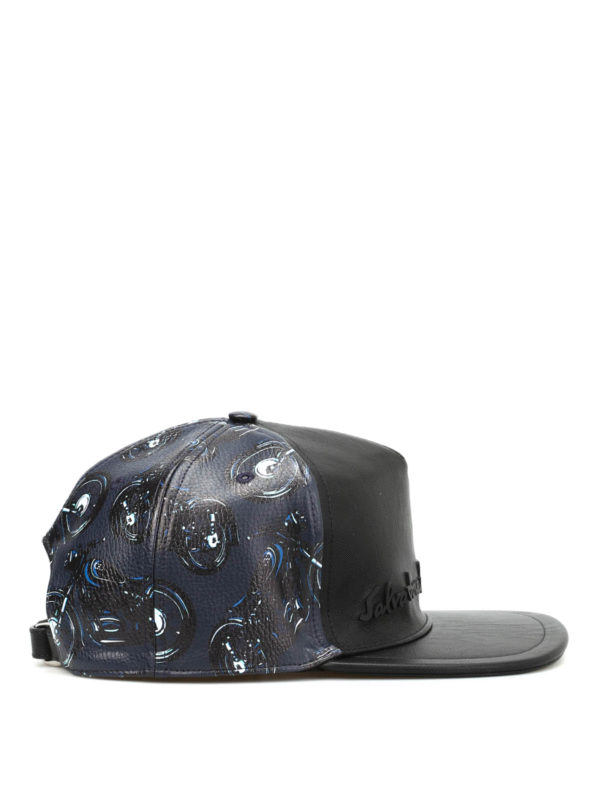 SALVATORE FERRAGAMO: hats & caps online - Motorcycle print baseball hat