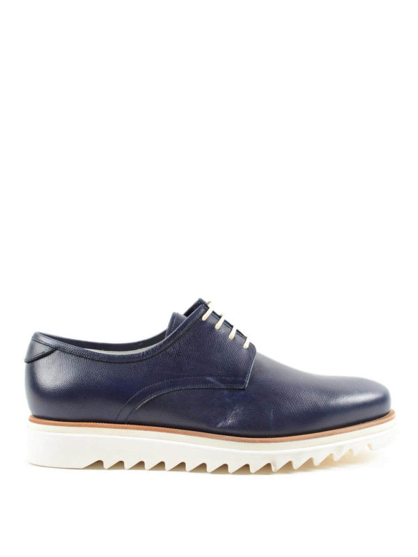 SALVATORE FERRAGAMO: scarpe stringate online - Derby alte in pelle lupo