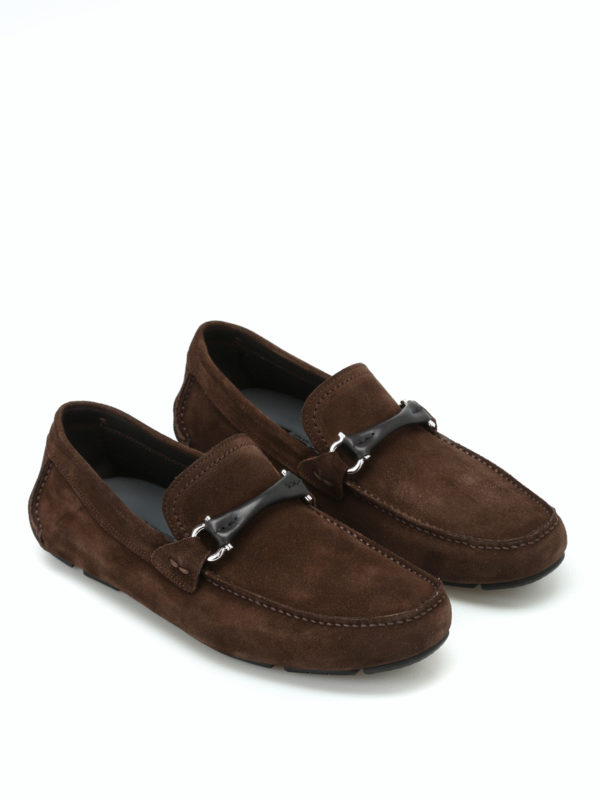 SALVATORE FERRAGAMO: Mokassins und Slippers online - Mokassins - Dunkelbraun