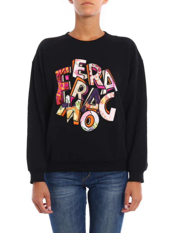 SALVATORE FERRAGAMO: Sweatshirts und Pullover online - Sweatshirt Und Pullover - Schwarz