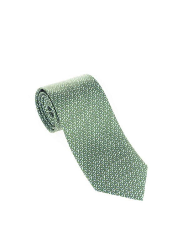SALVATORE FERRAGAMO: Corbatas y pajaritas online - Corbata - Verde