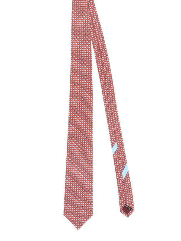 SALVATORE FERRAGAMO: Corbatas y pajaritas - Corbata - Estampado