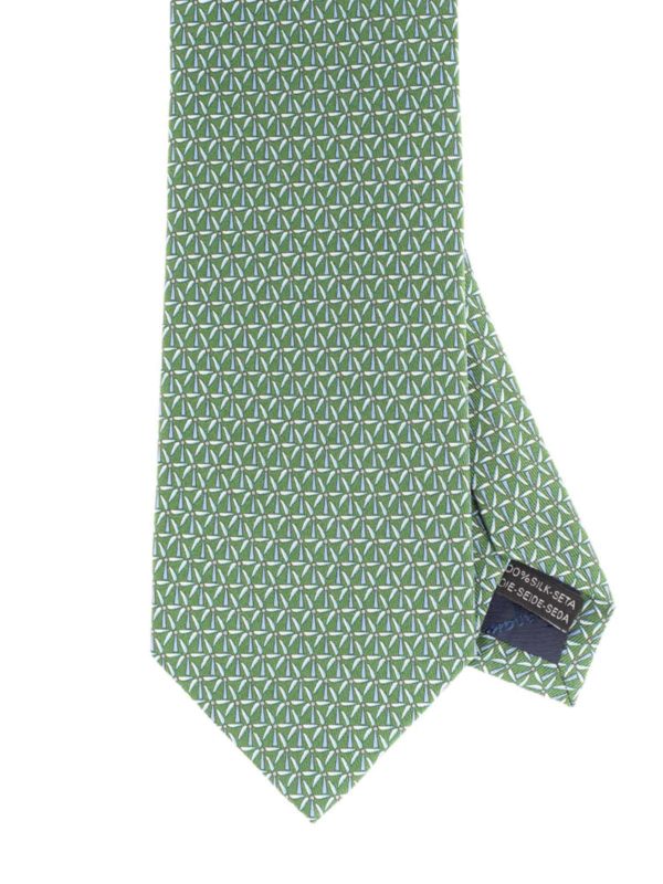 SALVATORE FERRAGAMO: Corbatas y pajaritas - Corbata - Verde