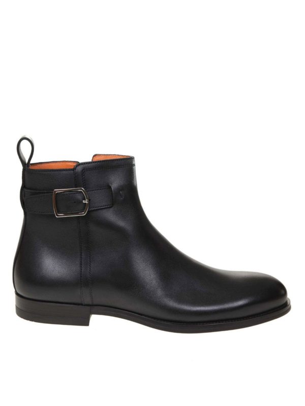 SANTONI: Bottines - Bottines - Noir