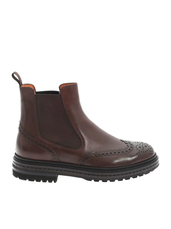 SANTONI: Botines - Botines - Marrón