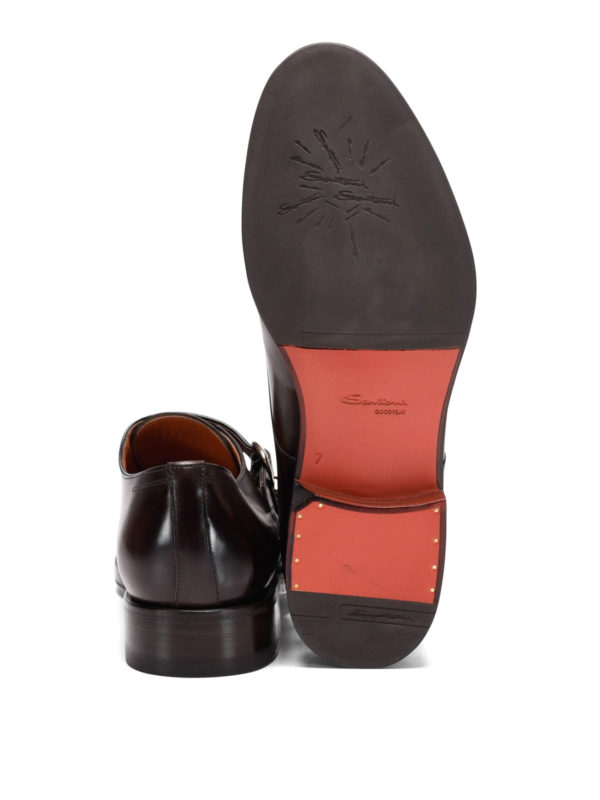 SANTONI buy online Brushed leather double monkstrap