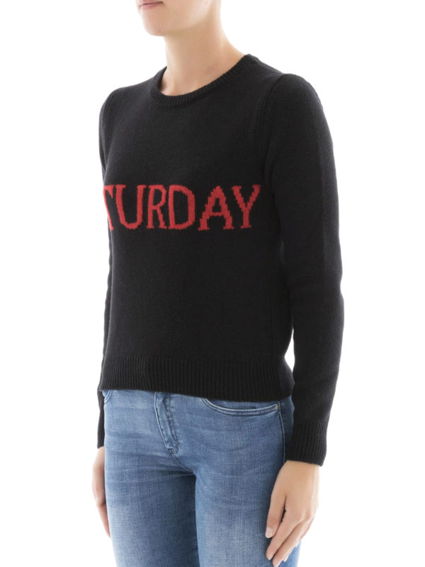 Saturday wool cashmere sweater shop online: ALBERTA FERRETTI