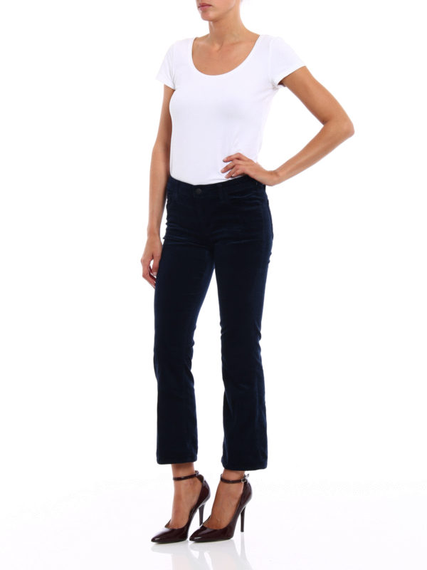 Selena velvet bootcut trousers shop online: J BRAND