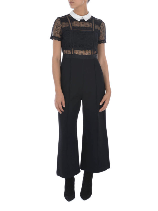 Self Portrait: Chándales online - Mono Negro