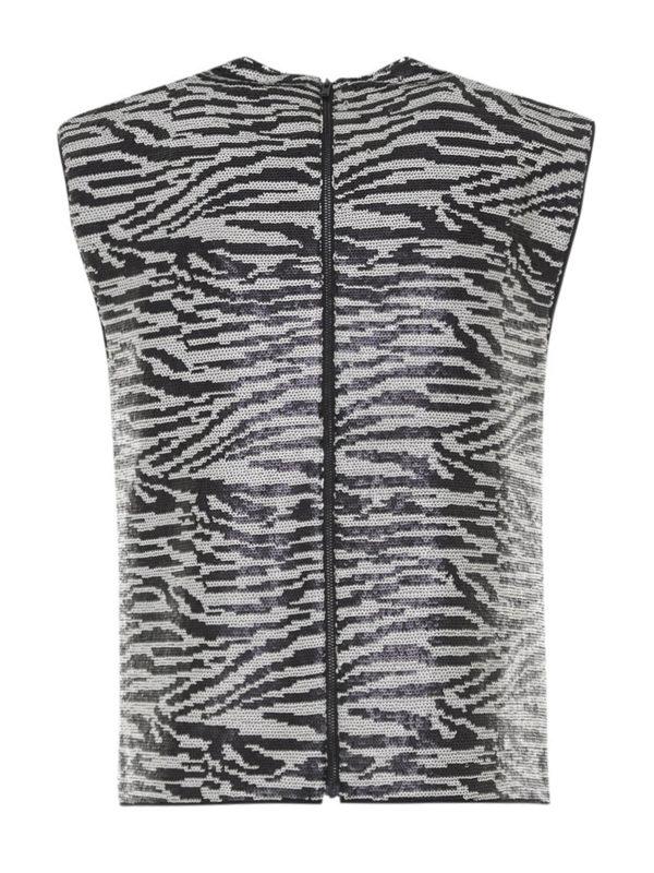 Self Portrait: Tops & Tank tops online - Sequin animal print tank top