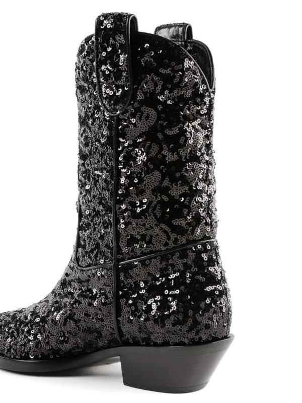 Sequined Cowgirl boots shop online: DOLCE & GABBANA