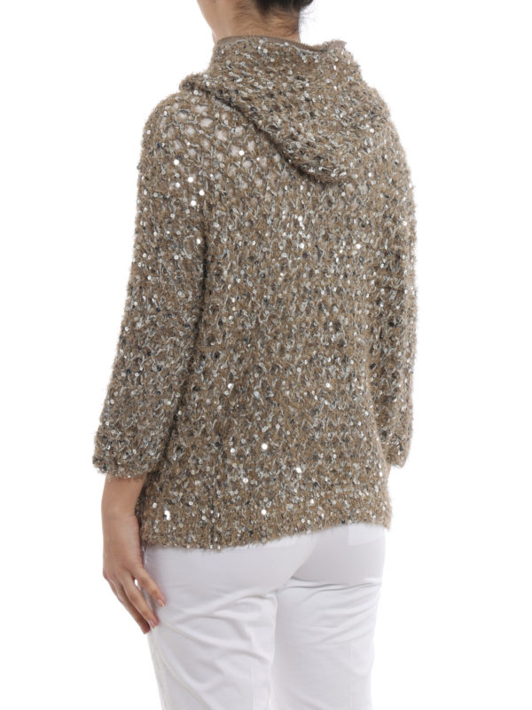 Cardigan - Dunkelbeige shop online: BRUNELLO CUCINELLI