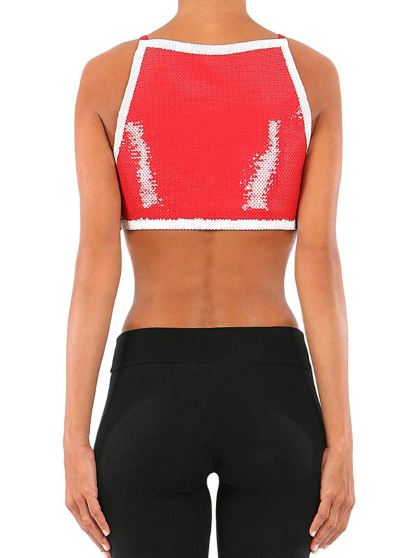 Sequinned top shop online: MOSCHINO
