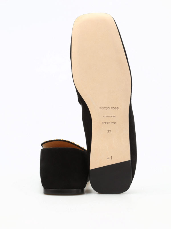 SERGIO ROSSI buy online Embellished suede loafers