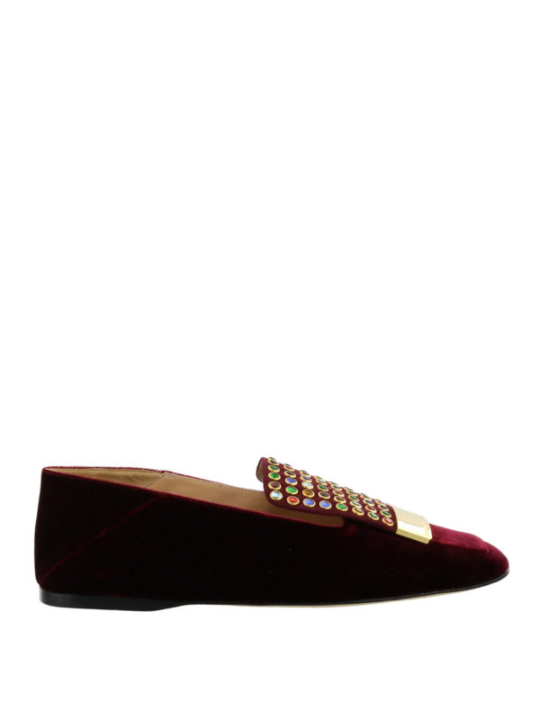 SERGIO ROSSI: Loafers & Slippers - Sr1 multicolour studded slippers