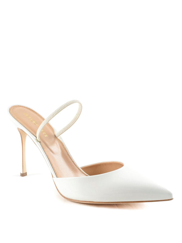 SERGIO ROSSI: court shoes online - Patent leather slingback pumps