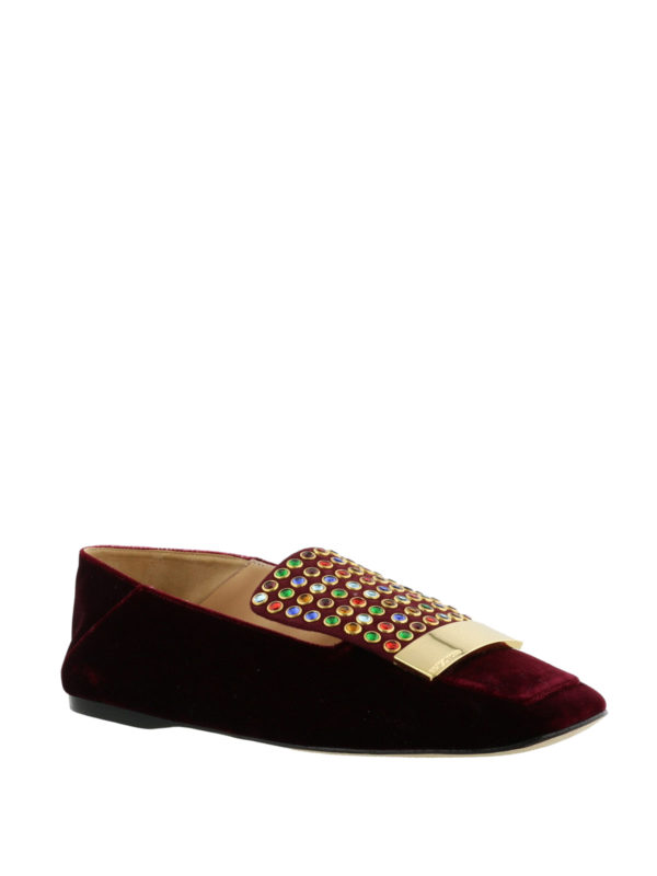 SERGIO ROSSI: Loafers & Slippers online - Sr1 multicolour studded slippers