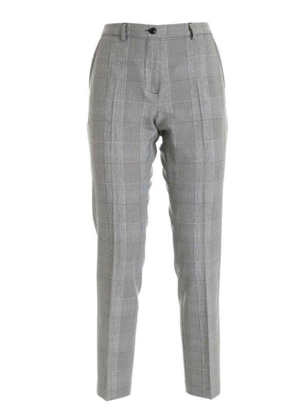 SEVENTY: casual trousers - Straight leg pants