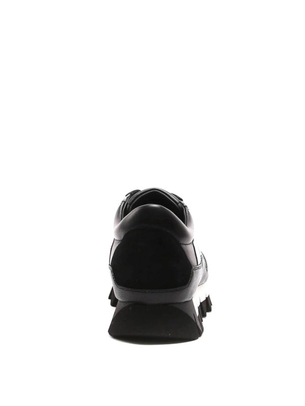 Dolce & Gabbana Black Shark Neoprene Stretch Sneakers Shoes