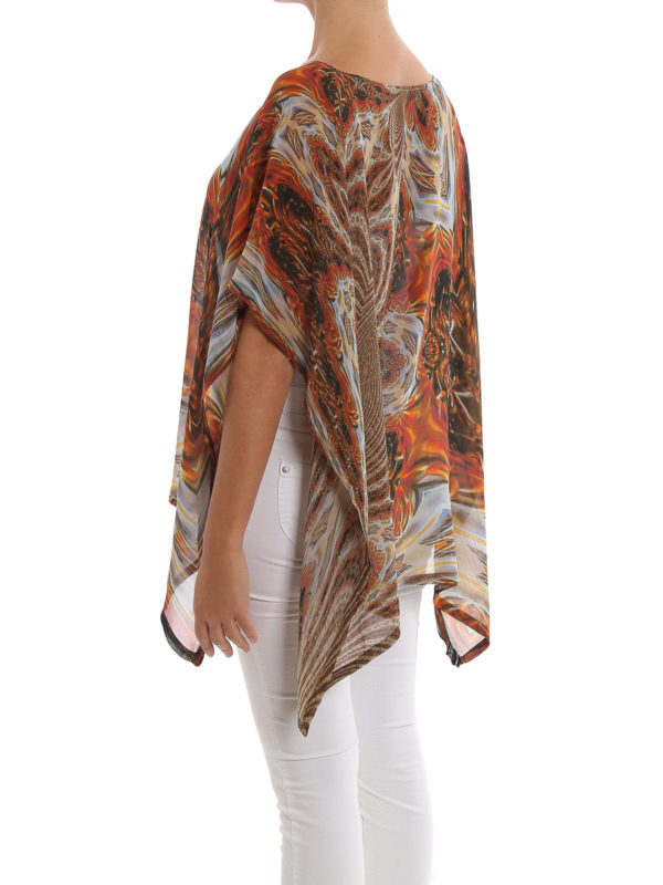 Sharm El Sheikh patterned silk kaftan shop online: MARIA ENRICA NARDI