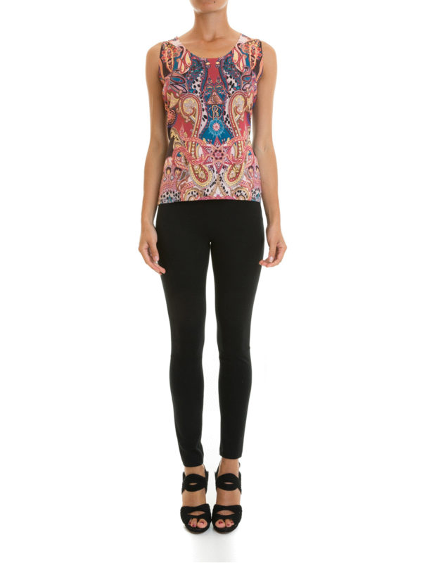 Sherazade wool cashmere silk top shop online: ROBERTO CAVALLI