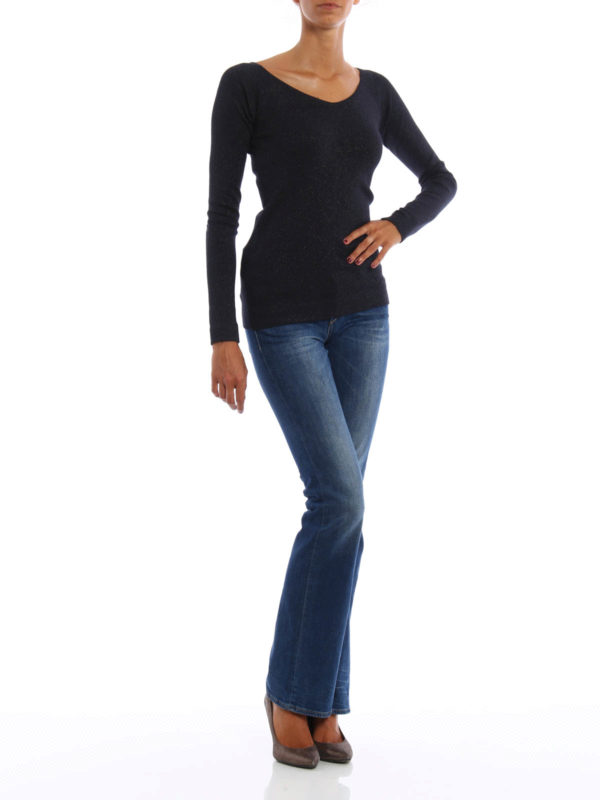 Shiny boat neck pullover shop online: BRUNELLO CUCINELLI
