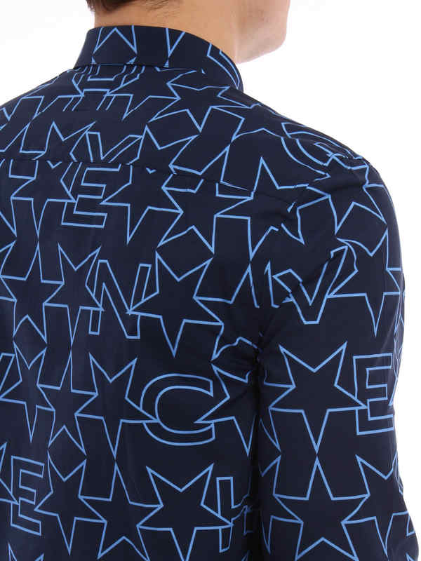 shirts shop online Star patterned cotton shirt